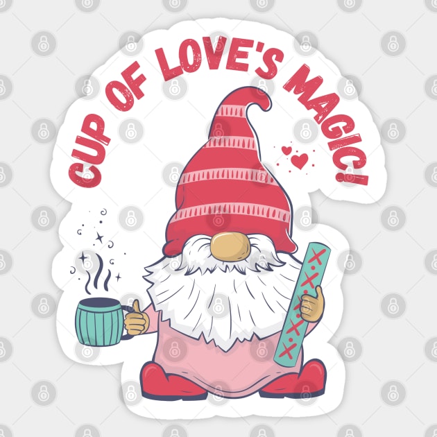 Cup of Love's Magic, Gnome Sticker by Project Charlie